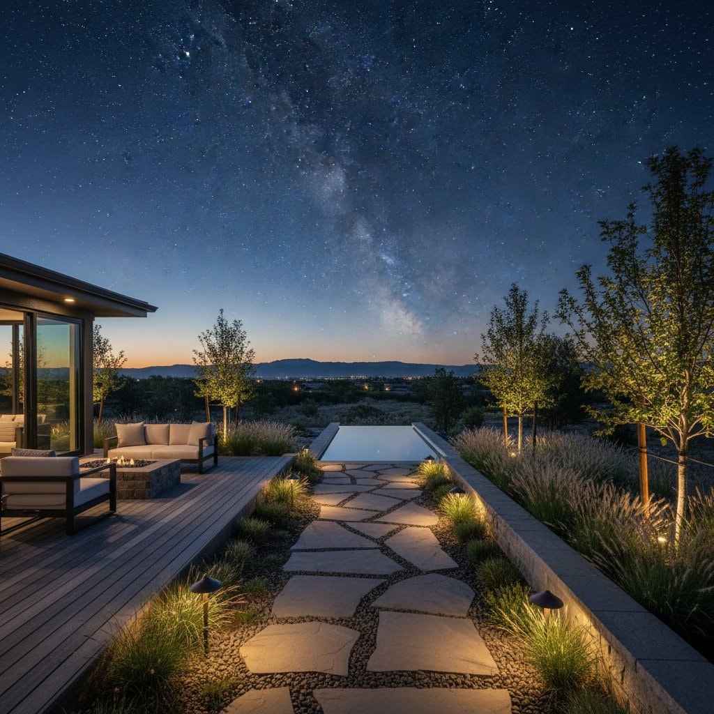 Featured image for Dark Sky Design Brings Your Nighttime Yard to Life