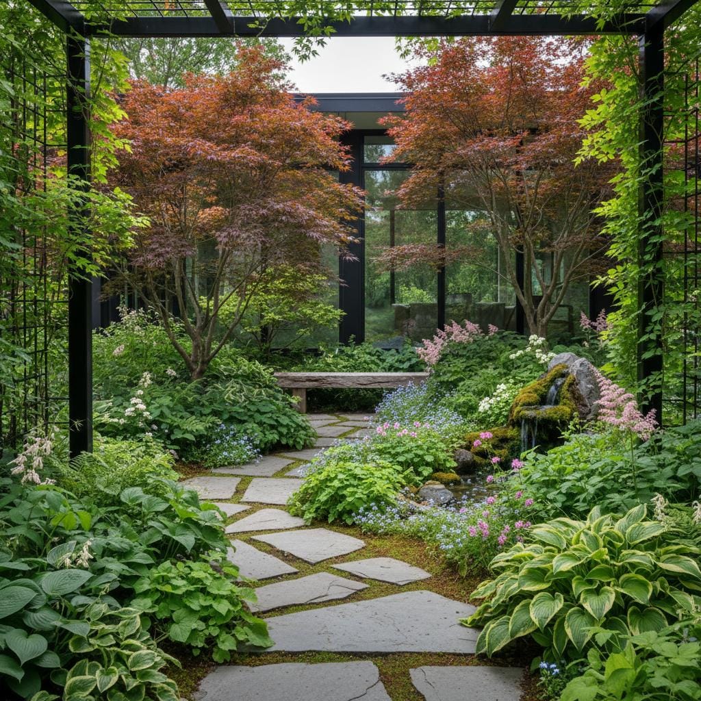 Featured image for Why Shade Gardens Use Less Water and Need Less Work